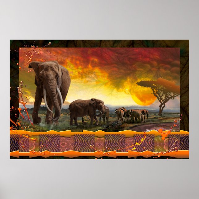 Elefantfamiljen "The Bonds that Tie" Poster (Framsidan)