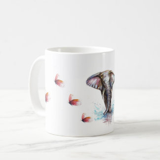 Elefantfjärilsfantasi Kaffemugg