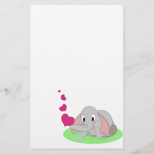 Elefanthjärtor Brevpapper