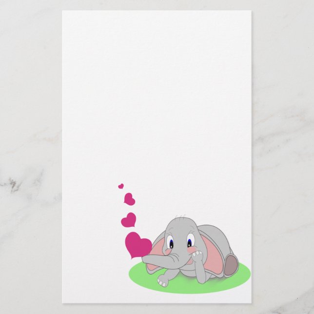 Elefanthjärtor Brevpapper (Framsida)