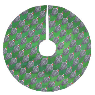 Elefantjul Julgransmatta Borstad Polyester