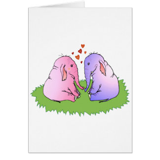Elefantkärlek Hälsningskort