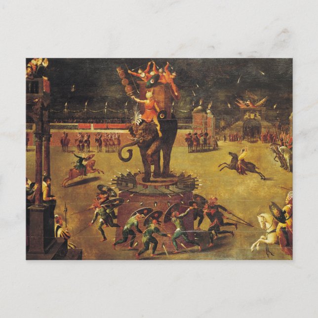 Elefantkarusellen Vykort (Framsida)