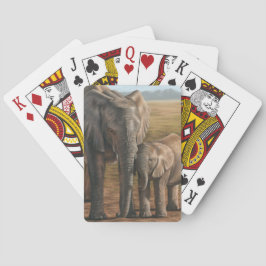 Elefantklassiker som leker kort casinokort