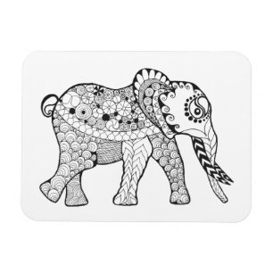 Elefantklotter Magnet