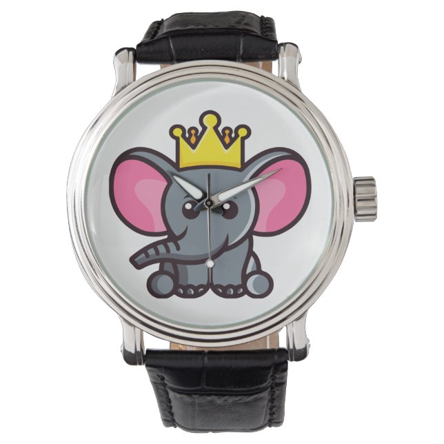 Elefantkungen Armbandsur (Framsida)