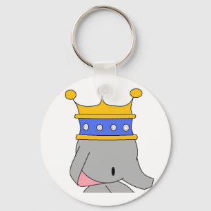 elefantkungkeychain nyckelring