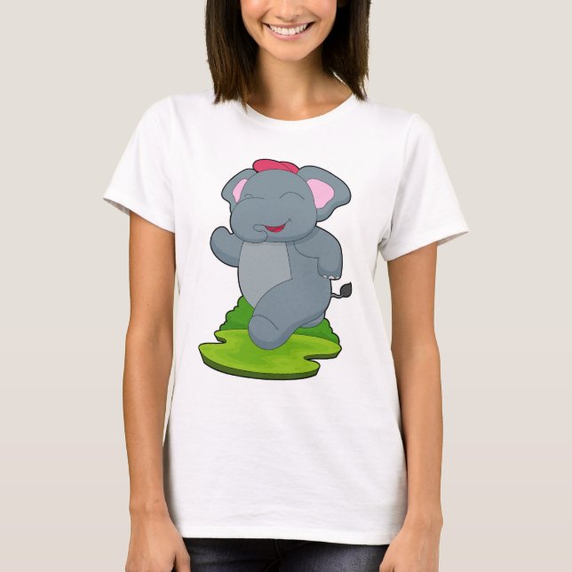 Elefantlöpare Löpning Sport T Shirt (Framsida)