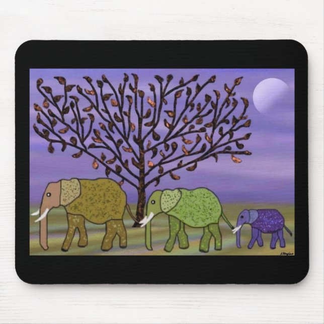 Elefantmåne Mousepad Musmatta (Framsidan)