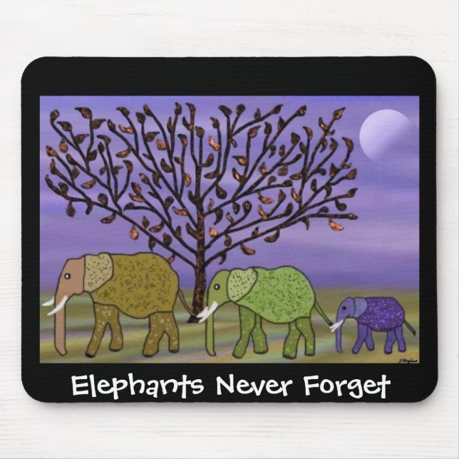 Elefantmåne Mousepad Musmatta (Framsidan)