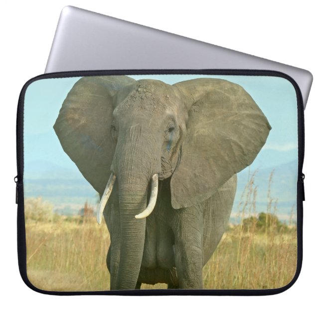 ElefantNeoprenelaptop sleeve 15 flytta sig mycket (Framsidan)
