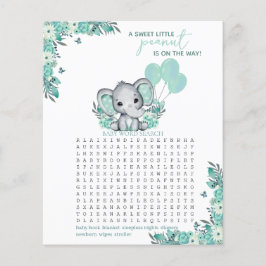 Elefantneutral baby shower-lek