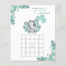 Elefantneutral baby shower-lek