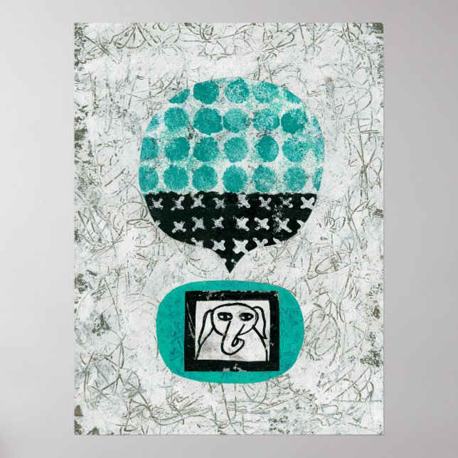 Elefantomens påminnelse Poster väggkonst (Framsidan)