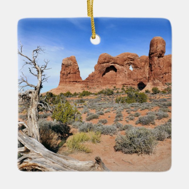 Elefantparad vid Arches nationalpark Julgransprydnad Keramik (Framsida)