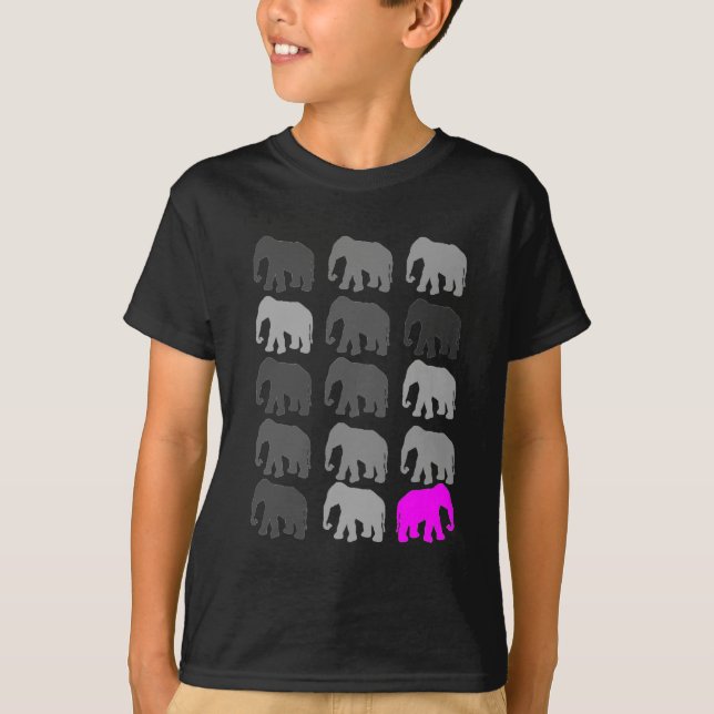 ElefantPopArt gåvor T-shirt (Framsida)