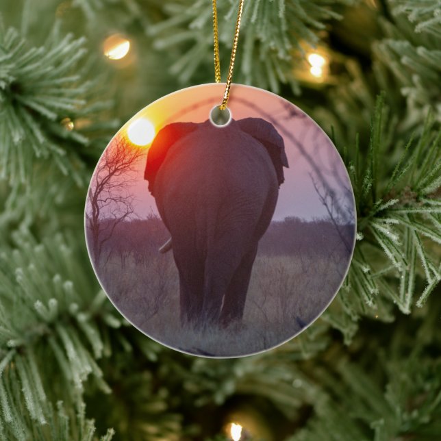 Elefantprydnad Julgransprydnad Keramik (Träd)