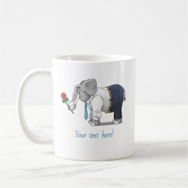 Elefants Alla hjärtans dag Kaffemugg