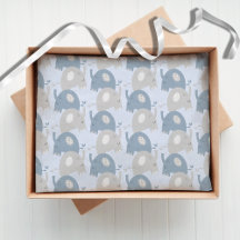 Elefants Baby Shower Dusty Blue Crafts
