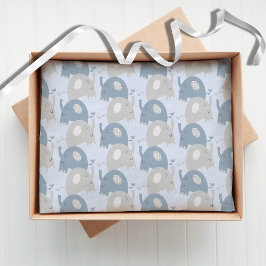Elefants Baby Shower Dusty Blue Crafts