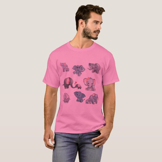Elefants Boll T Shirt (Hel framsida)