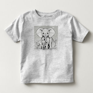 Elefants mor och baby Design T-Shir T Shirt