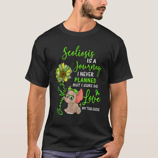 Elefantskolios är en resa som jag aldrig har plane t shirt (Framsida)