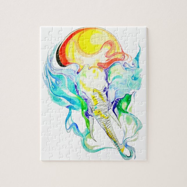 elefantsolsken pussel (Vertikal)