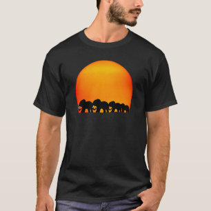 elefantsoluppgångt-skjorta tee shirt