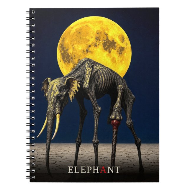 Elefantstav gotisk Surrealism Anteckningsbok (Framsidan)