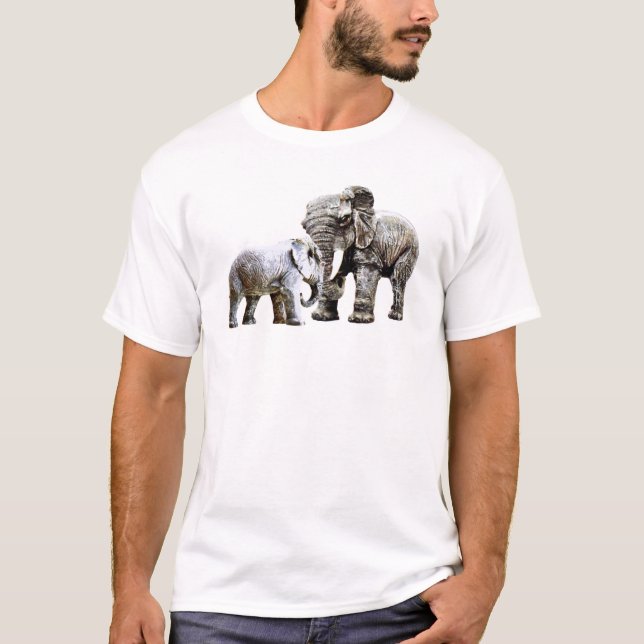 elefantt-skjorta tee shirt (Framsida)