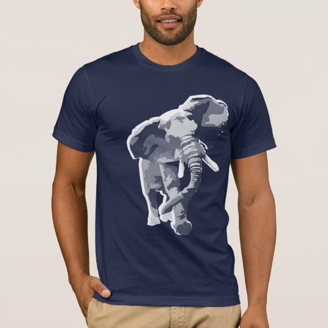 elefantt-skjorta tee shirt (Framsida)