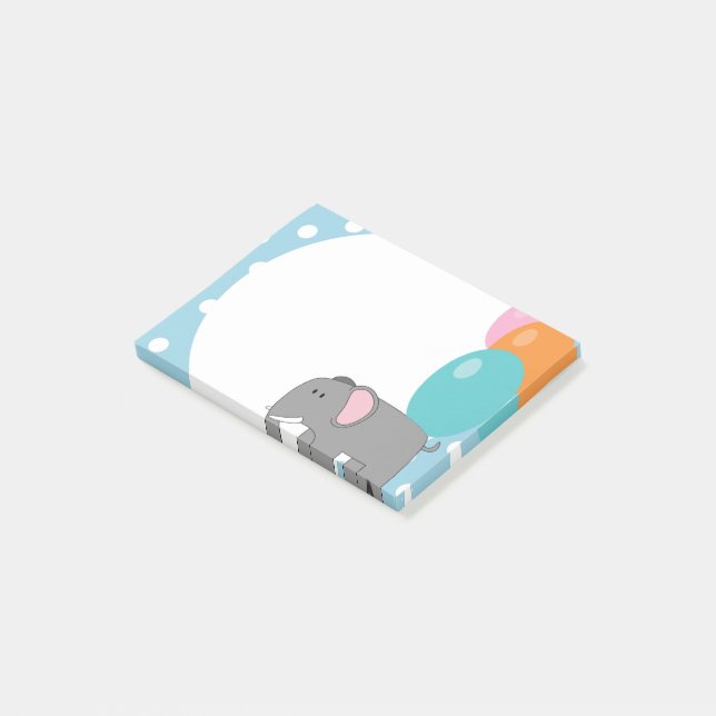 Elefanttryck Post-it-lappar Post-it Block (Vinklad)