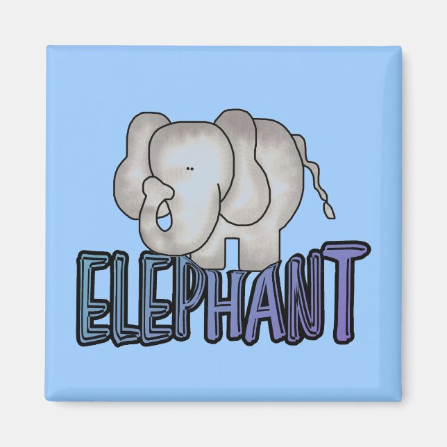 ElefantTshirts och gåvor Magnet (Framsidan)