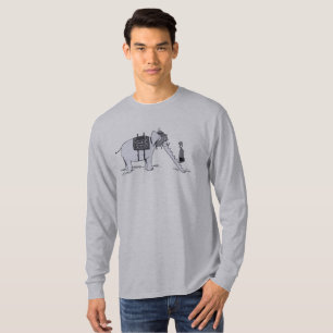Elefantuppgradering herr grå långärmad T-shirt