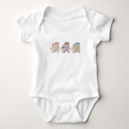 elefantvänner babyblus t shirt