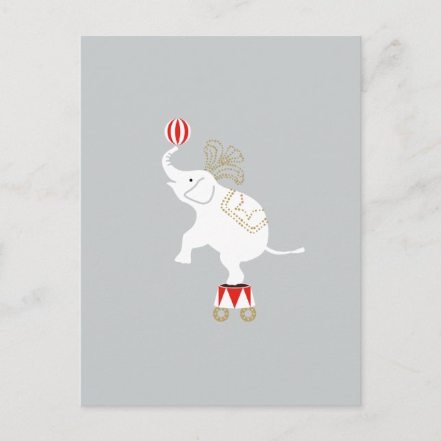 Elefantvykort Vykort (Framsida)