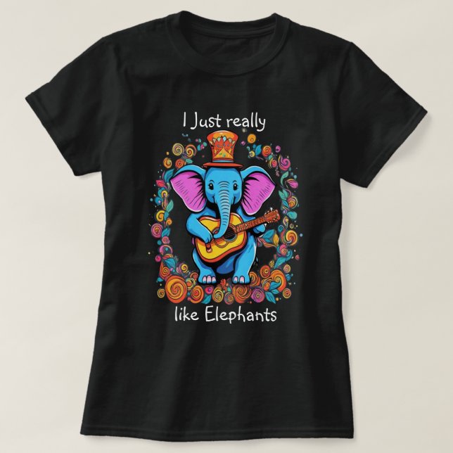 Elefonic Ruler I verkligen som elefanter T Shirt (Design framsida)