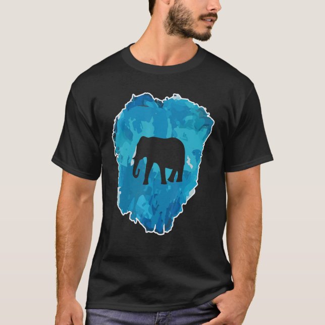 Eleftant i ett isblock för eterbarhet t shirt (Framsida)