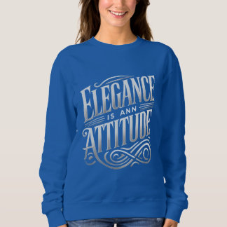 Elegance är en Attitude Snyggt Typography Women's T Shirt