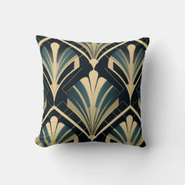 Élégance Art Déco - Bleu Nuit et Ivoire Kudde