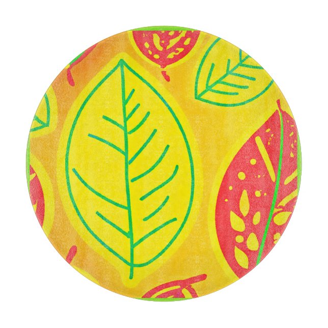 Elegance Art för levande färgstarka Löv (Framsidan)