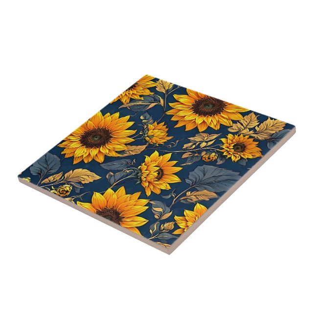 Elegance, Artistry and Pure Sunshine: Sunblommor Kakelplatta (Sidan)