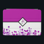 Elegance Blooms: Personlig Monogram iPad Mini Skydd<br><div class="desc">** Elegance Blooms: Personlig Monogram ipad cover (vågrät) ** Vänd huvudet med detta fantastiska ipad cover, en fängslande blandning av glamor och modern chic. Den är uppbyggd i en lyxaktig, violett rosa och skryter med en sofistikerad svart linjedetalj som slutar i en chic diamant i mitten. Din personlig monogram initialer,...</div>