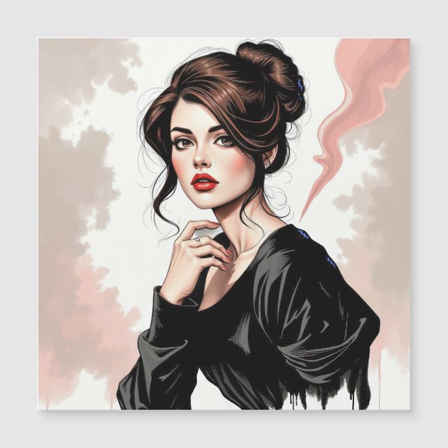 Élégance brune au regard énigmatique (Framsida)