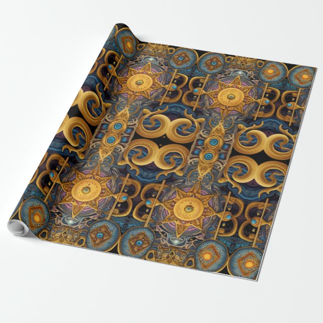 Elegance: Celtic & Egyptian Fusion Presentpapper (Utrullad)