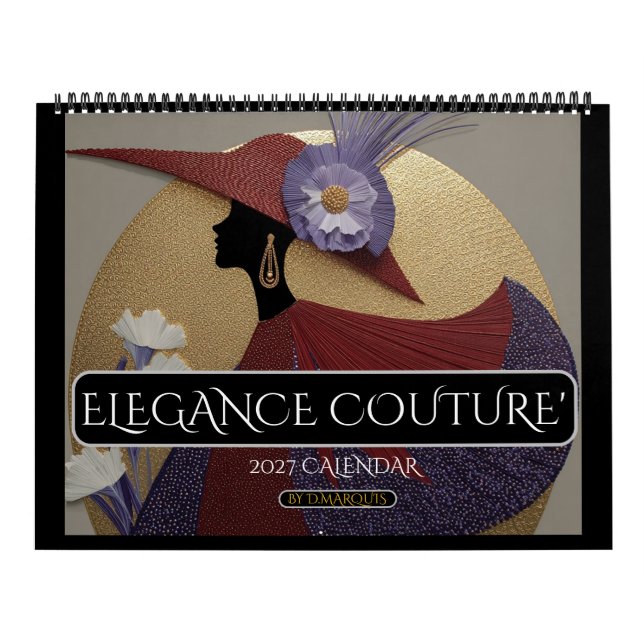 ELEGANCE COUTURE' 2027 KALENDER (Omslag)
