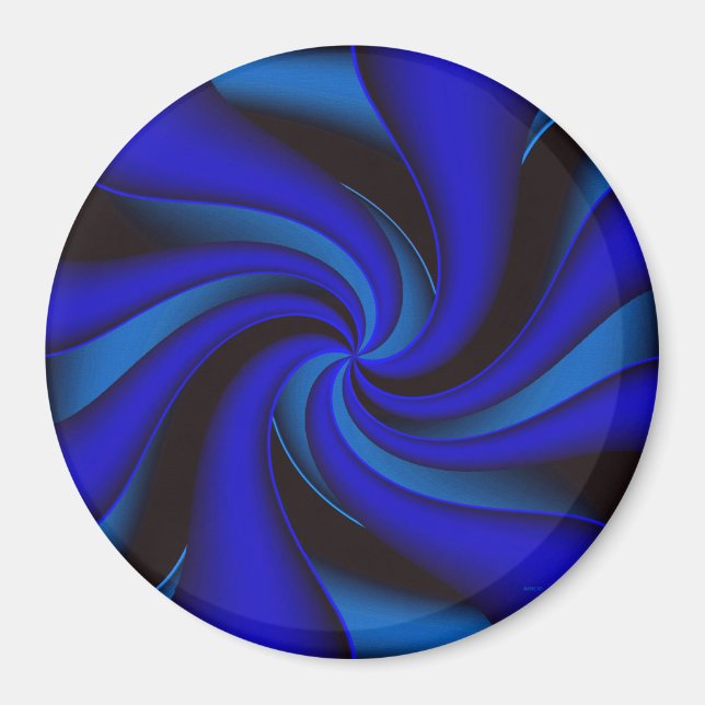 Elegance en bleu... magnet (Framsidan)
