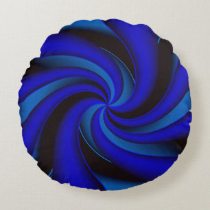 Elegance en bleu... rund kudde