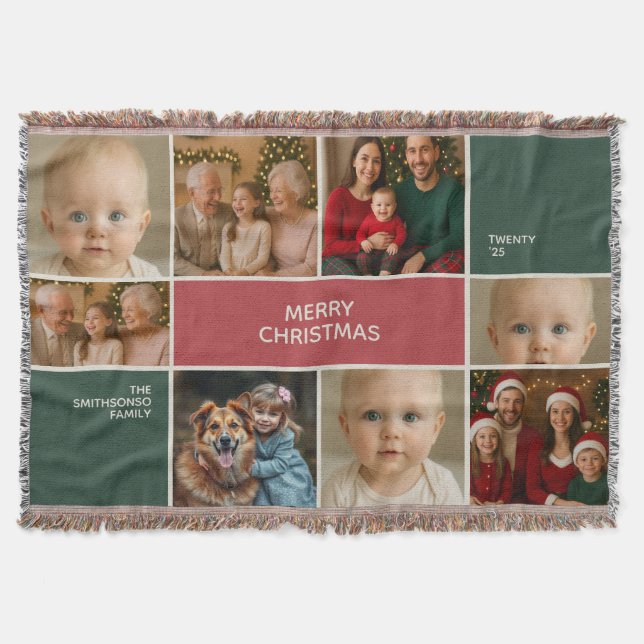 elegance family 8 Photos collage merry Christmas Filt (Framsidan)